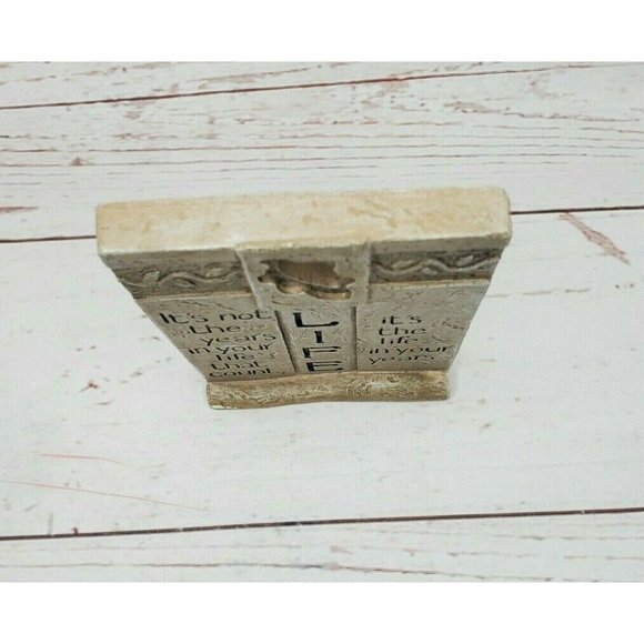 Carson Home Accents Life Wall Hanging Shelf Sitting Inspirational Plaque - Picture 2 of 12